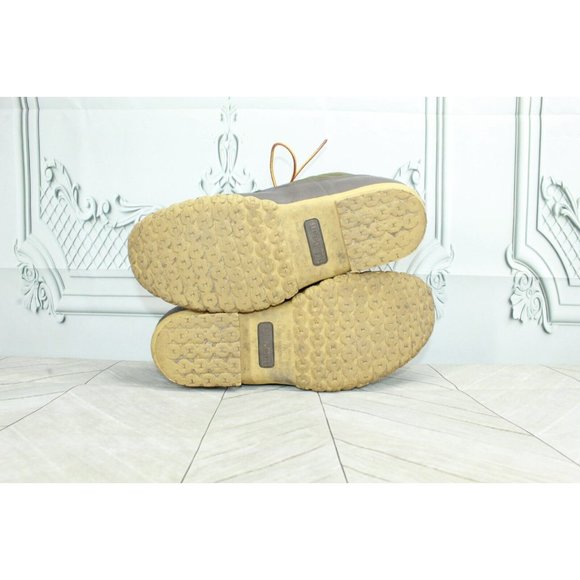 LL BEAN Green Canvas Lace Up Insulated Duck Boots Size 9 - Picture 9 of 9